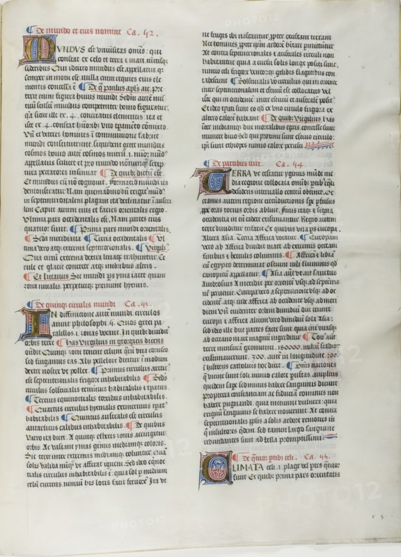 Folio Nineteen from Burchard of Sion's De locis ac mirabilibus mundi, or an Illuminated..., c. 1460. Creator: Burchard of Mount Sion.