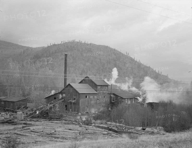 Small private lumber mill still operating in region..., Boundary County, Idaho, 1939. Creator: Dorothea Lange.