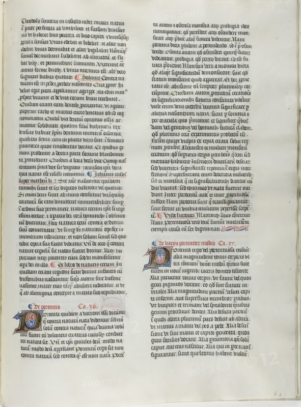 Folio Twelve from Burchard of Sion's De locis ac mirabilibus mundi, or an Illuminated G..., c. 1460. Creator: Burchard of Mount Sion.