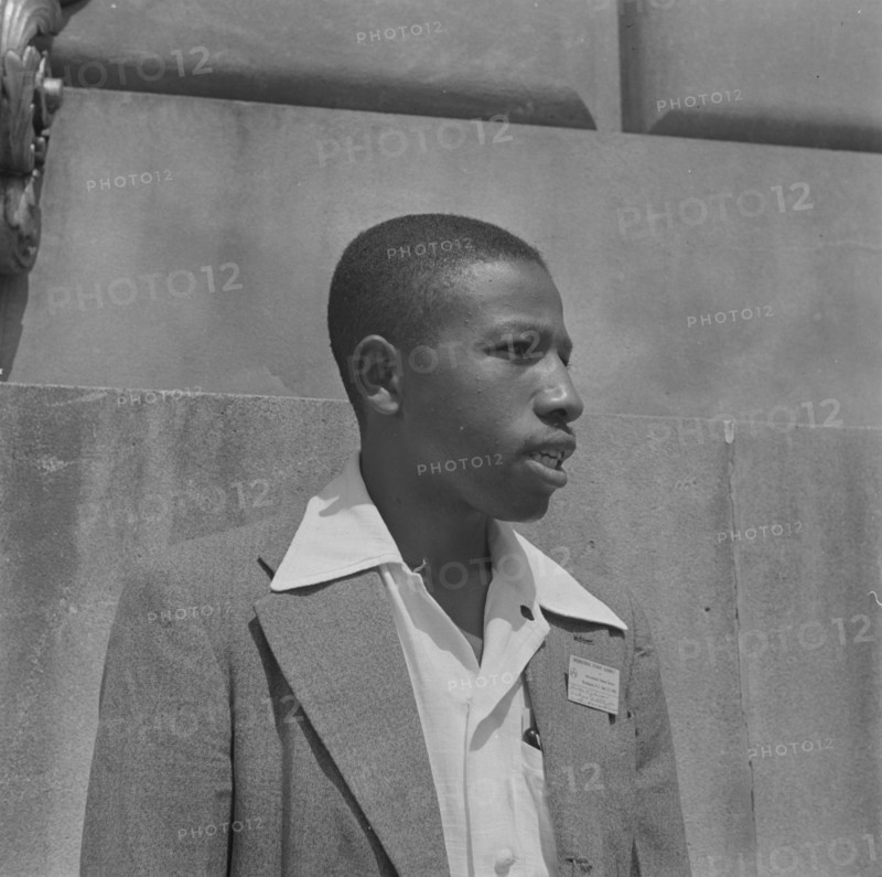 International student assembly, Washington, D.C, 1942. Creator: Gordon Parks.