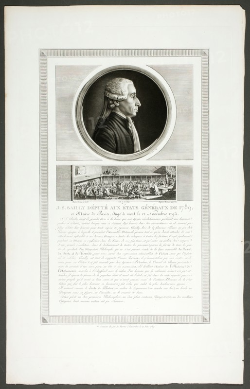 J. S. Bailly, Deputy States General, from Tableaux historiques de la Révolution Franç..., 1798–1804. Creator: Charles Francois Gabriel Levachez.
