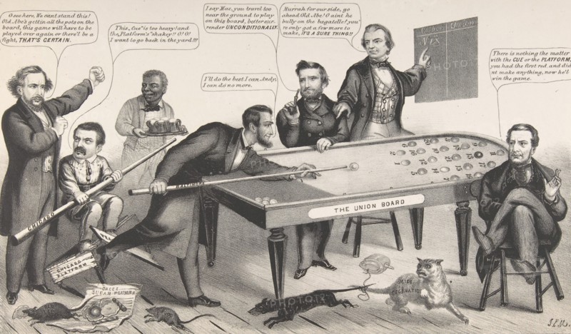A Little Game of Bagatelle, 1864. Creator: John L Magee.