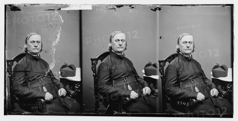 Rev. Father Pierre Jean De Smet (1801-1873) Catholic missionary to Indian Territory, ca. 1860-1865.
