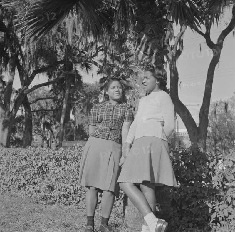 [Untitled photo, possibly related to: Daytona Beach, Florida. Bethune-Cookman College. Students].