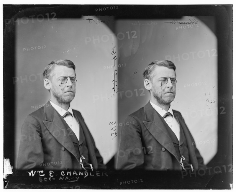 Chandler, Hon. Wm E. of New Hampshire. Secty of Navy in Arthur Adm., between 1865 and 1880.