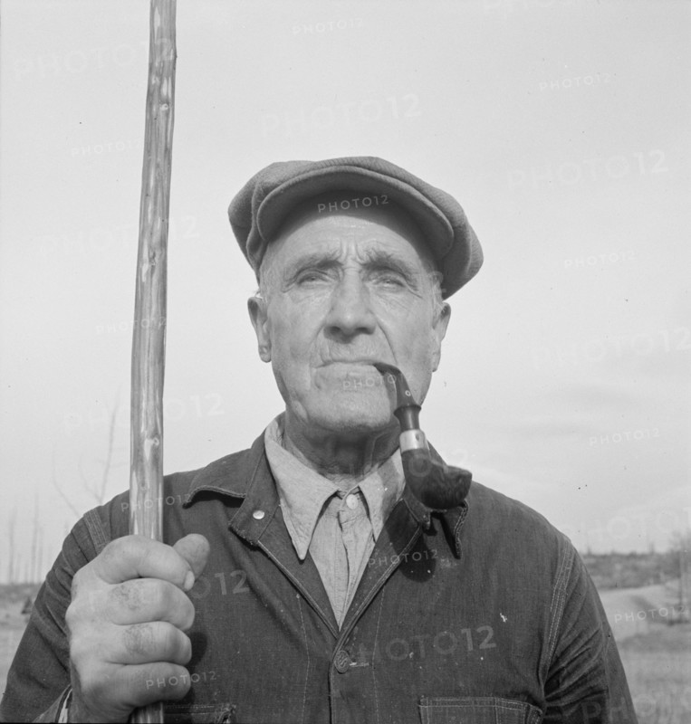 Early settler of the valley. He came in 1916. Priest River Valley, Bonner County, Idaho.