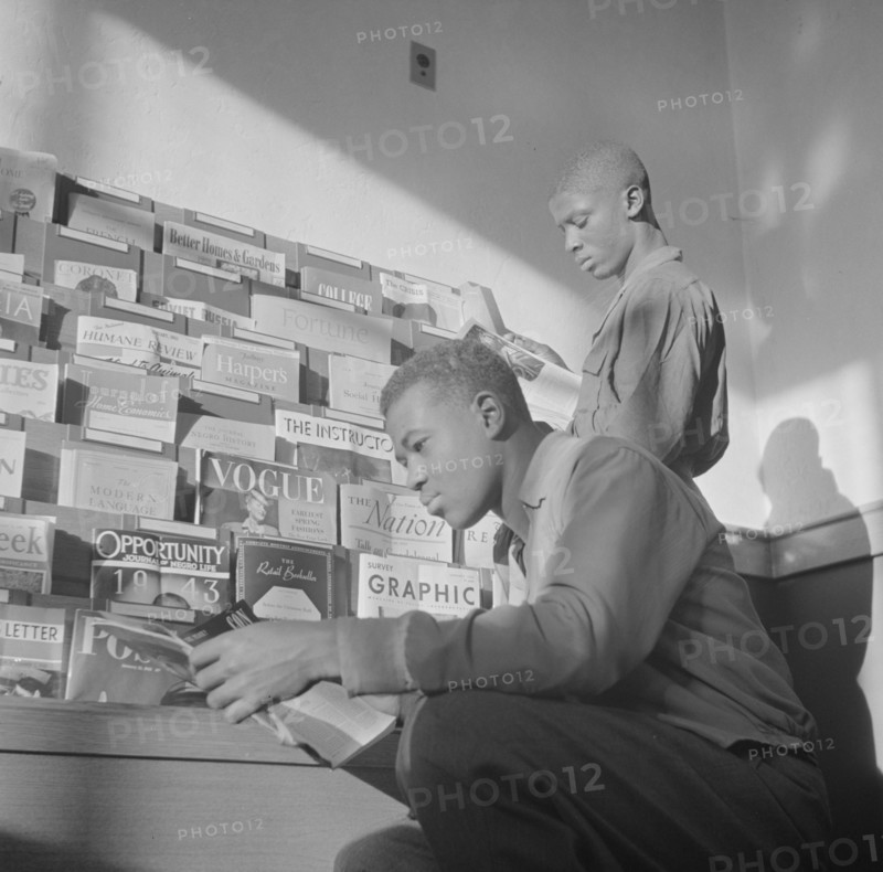 Daytona Beach, Florida. Bethune-Cookman College. Students in the library reading room.