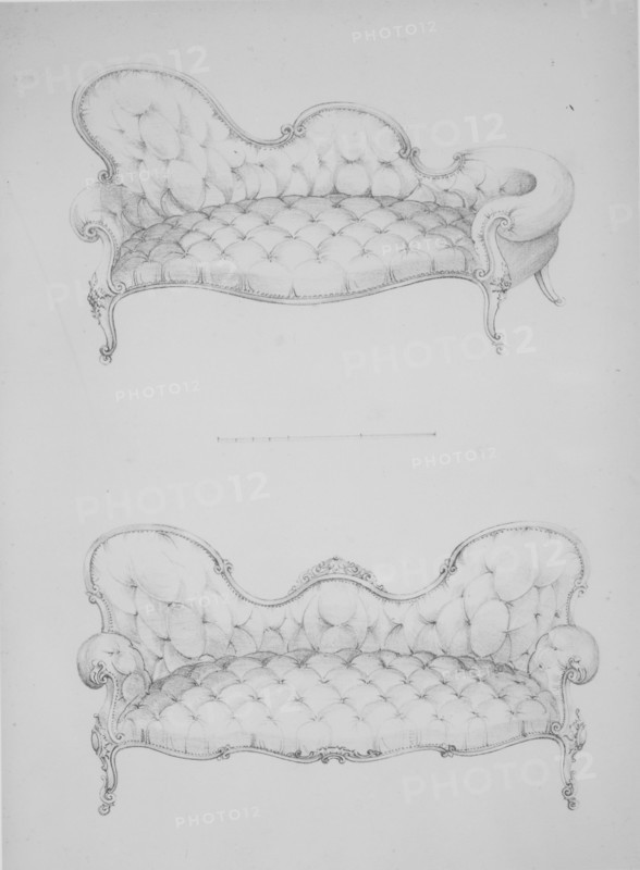 First Part of a Modern and Useful Work Containing 120 Designs of Furniture, ca. 1845.