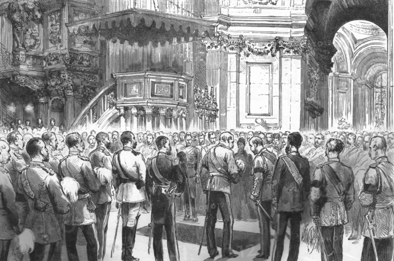 ''The Funeral of Lord Napier of Magdala; The Ceremony in St. Paul's Cathedral', 1890.
