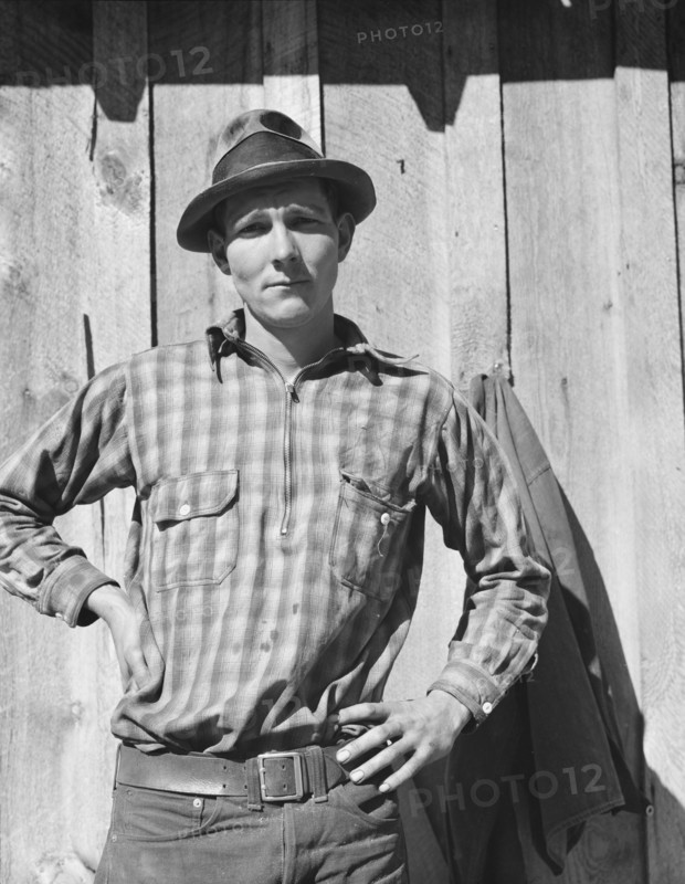 One of thirty-six members of Ola self-help sawmill cooperation. Gem County, Idaho.