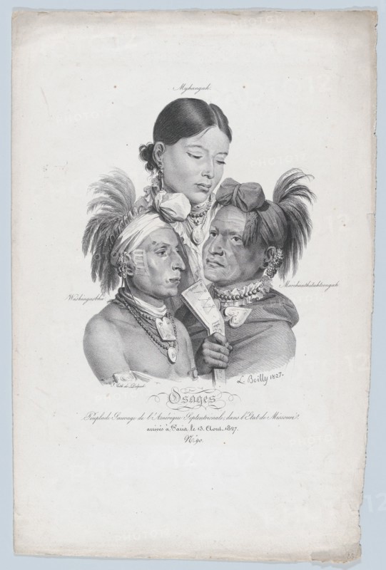 Osages: A Small Savage Tribe from North America, in the State of Missouri, 1827.
