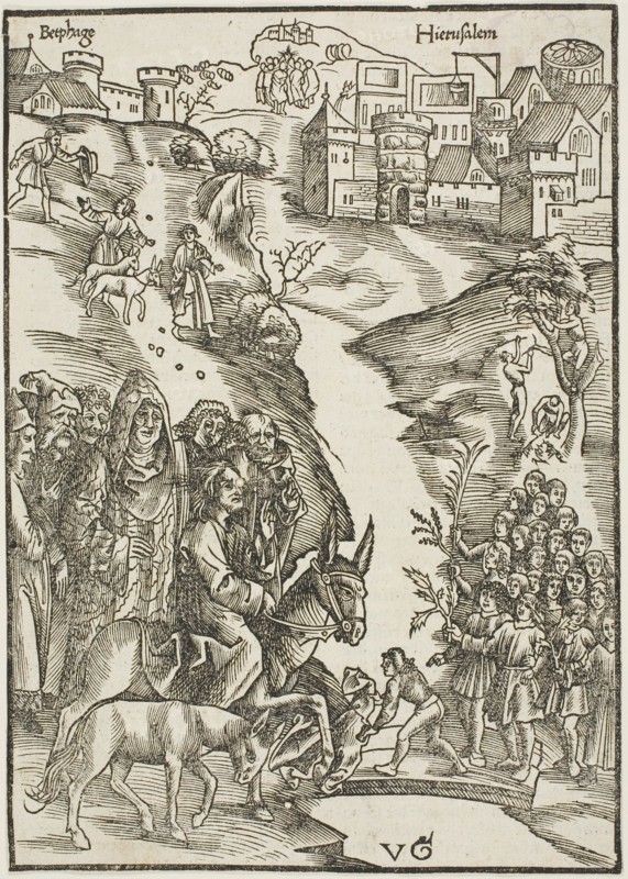 Christ's Entry into Jerusalem, from Passio domini nostri Jesu Christi, c.1503.