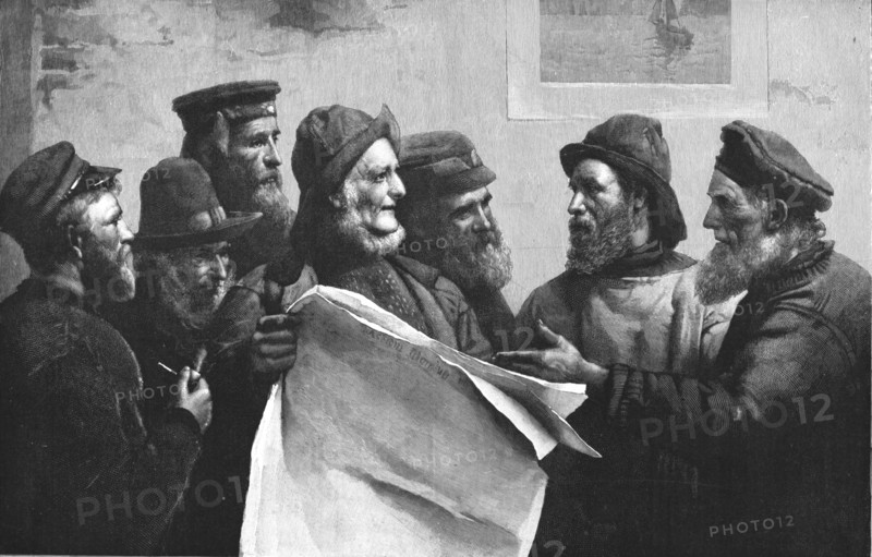 ''"Debate on the Fisheries Question"; from the picture by W.Llewellyn.', 1890.
