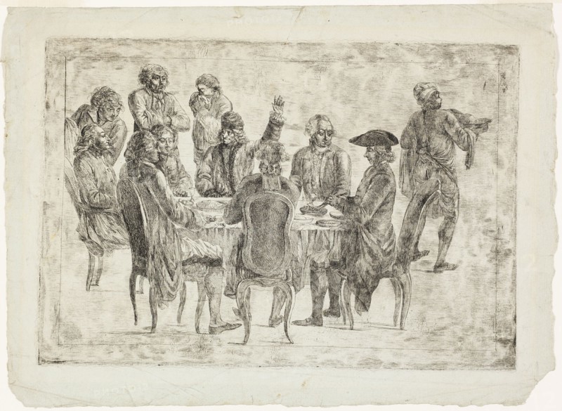 Le Déjeuner de Voltaire à Ferney or Le Souper des Philosophes, c.1773-75.