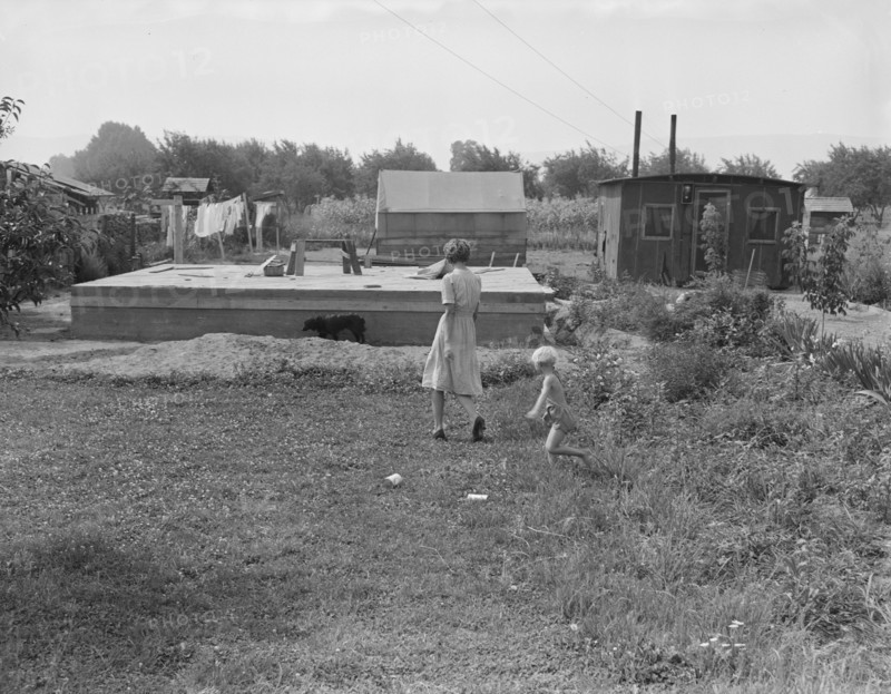 Washington, Yakima. Progressive housing on half acre in Yakima shacktown.