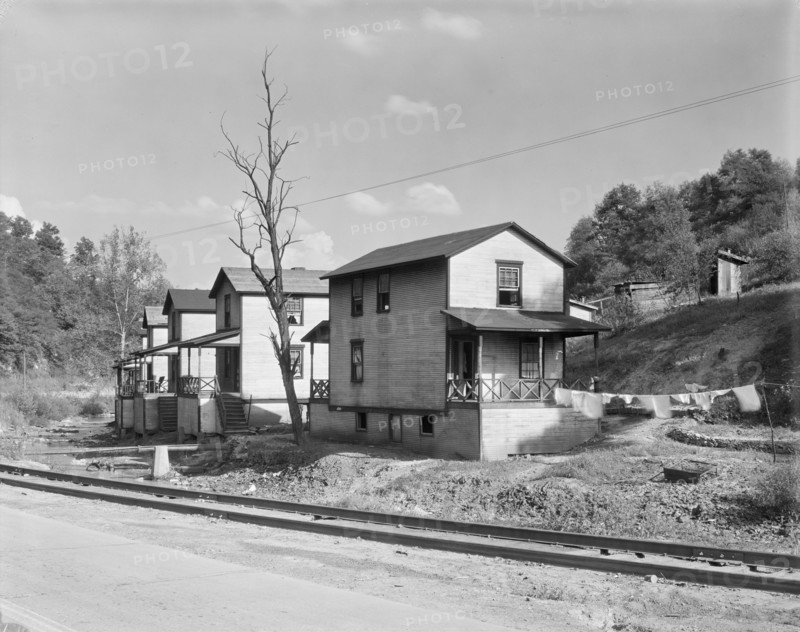 Scott's Run mining camps near Morgantown, West Virginia. Company houses.
