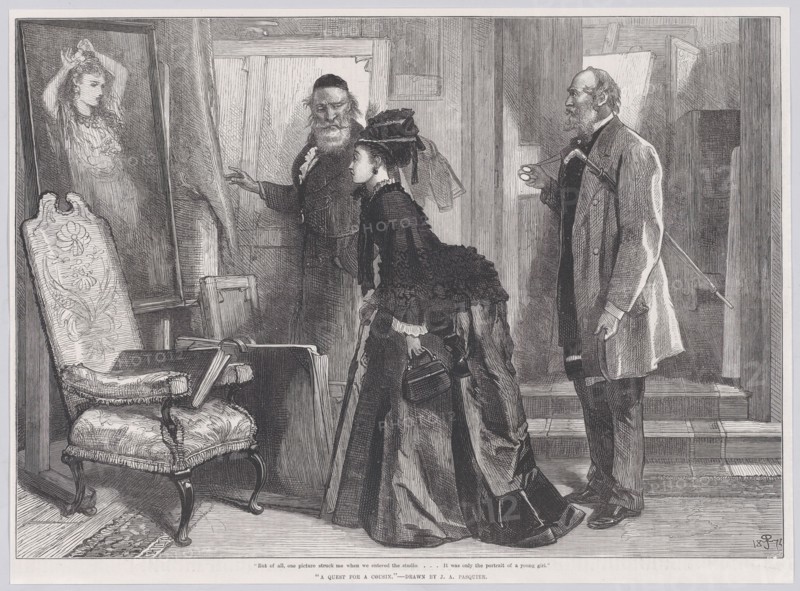 A Quest for a Cousin, from "Illustrated London News", December 19, 1874.