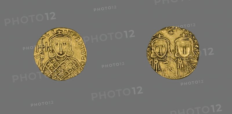 Solidus (Coin) of Constantine V and Leo IV, 751-775 (reigned 741-775).