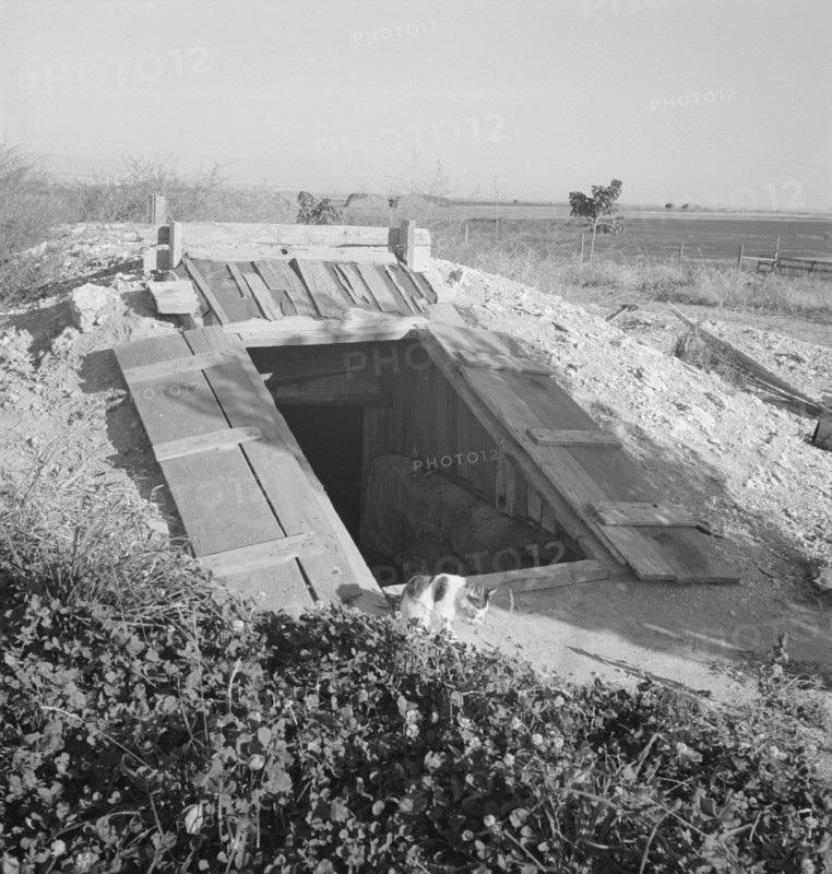 Storage cellar, typical of area. Dead Ox Flat, Malheur County, Oregon.