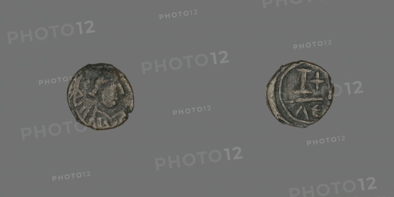 12 Nummi (Coin) of a Byzantine Emperor, Roman Period, 6th century CE.