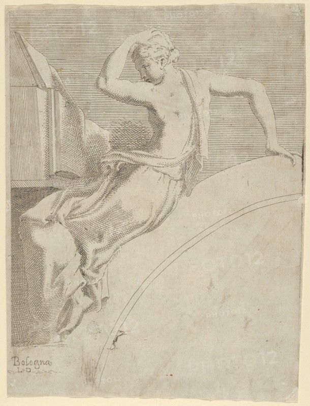 Calliope, from the series 'Twelve Muses and Goddesses', ca. 1542-45.