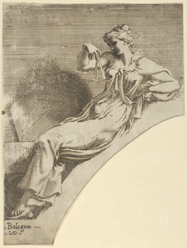 Erato, from the series 'Twelve Muses and Goddesses', ca. 1540-45.
