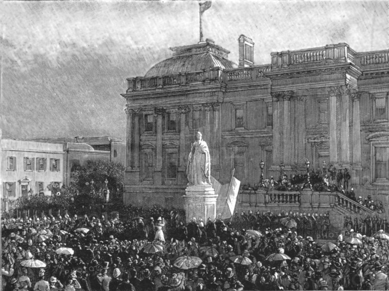 ''Unveiling the Queen's Statue at Capetown, South Africa', 1890.