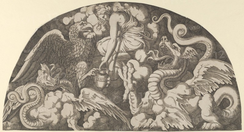 Jupiter's Eagle Bringing Water of the Styx to Psyche, 1540-56.