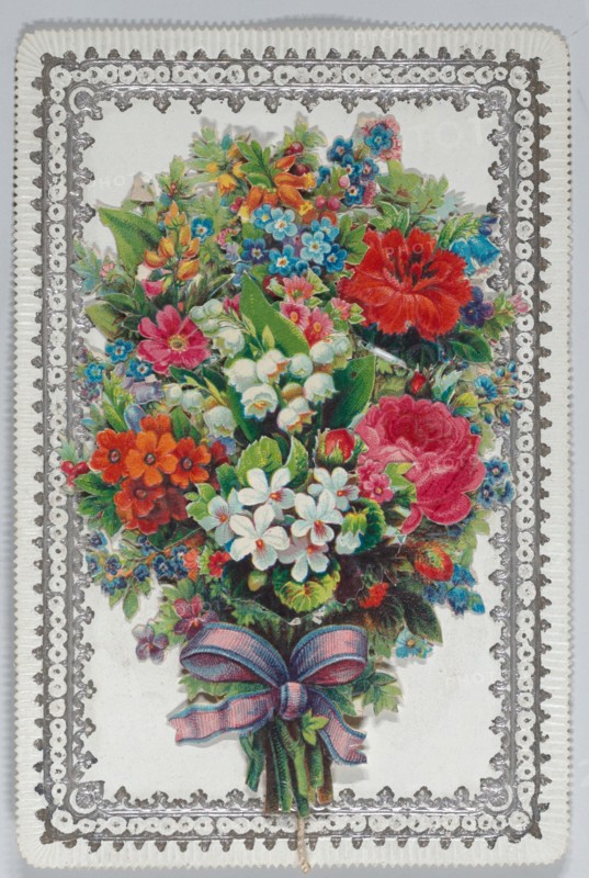 Valentine - Mechanical bouquet, holidays, wedding, ca. 1875.