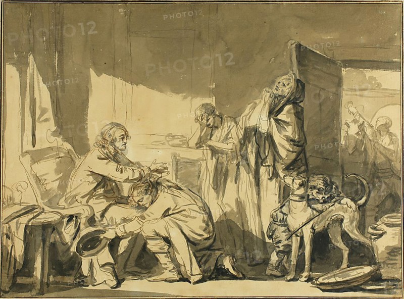 The Paternal Blessing, or The Departure of Basile, c. 1769.