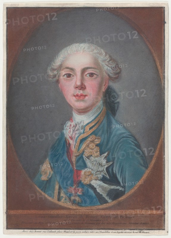 Louis-Stanislas-Xavier de France, Comte de Provence, 1771.