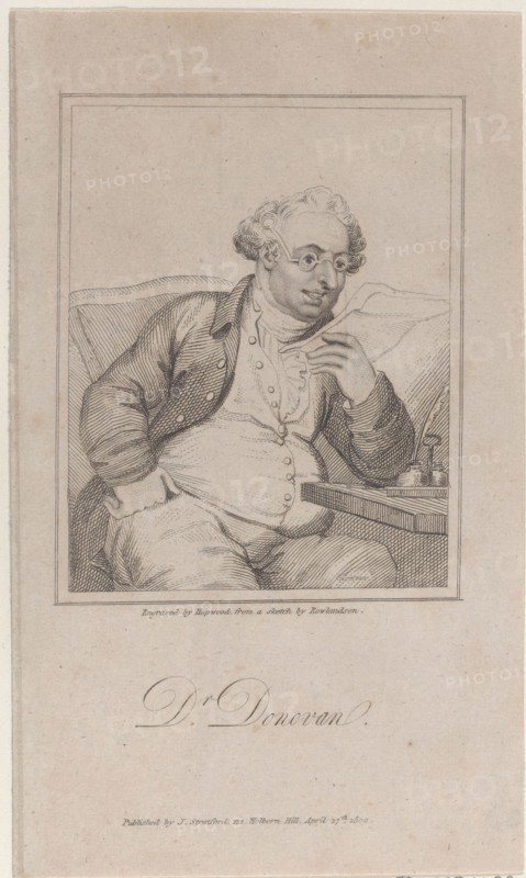Portrait of Dr. Jeremiah Donovan, an army surgeon, 1809.