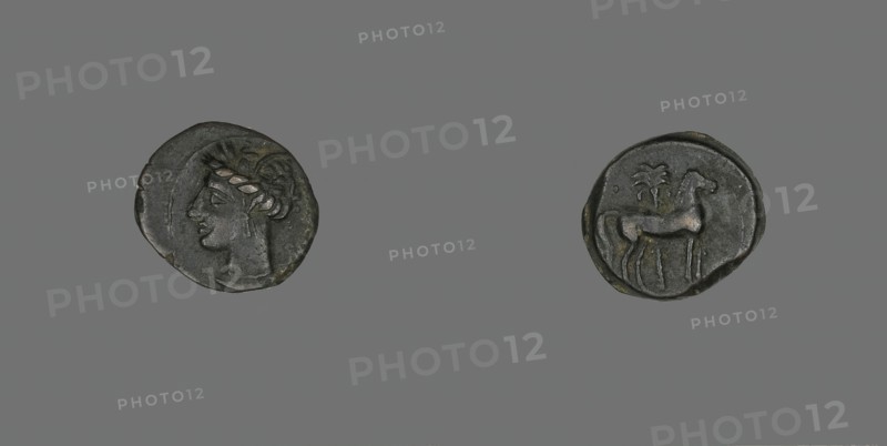 Coin Depicting a Horse and Palm Tree, 3rd century BCE.