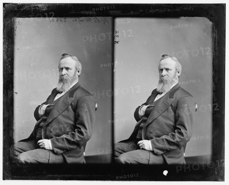Hayes, President Rutherford B., between 1865 and 1880.