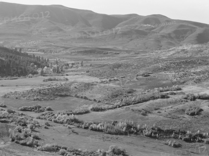 View of small valley, dry farming. Gem County, Idaho.