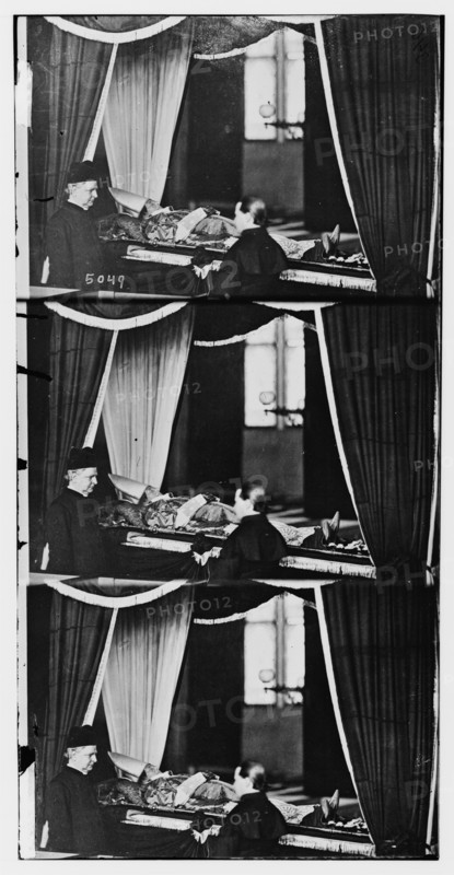 Archbishop Hughes, prepared for burial, 1864 January.