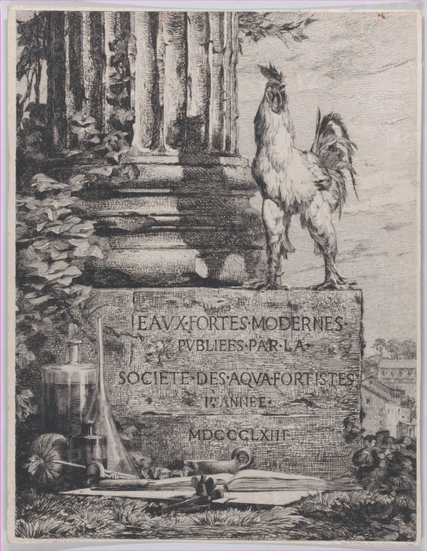 Frontispiece for the Society of Aqua-Fortistes, 1863.