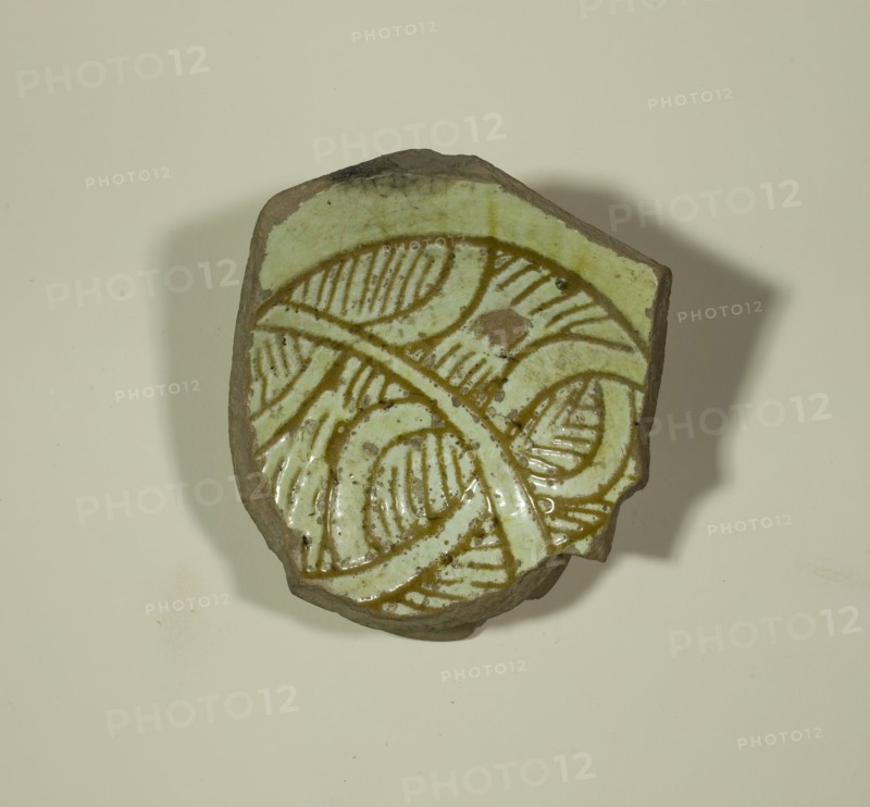 Fragment from the Base of a Bowl, 13th-14th century.