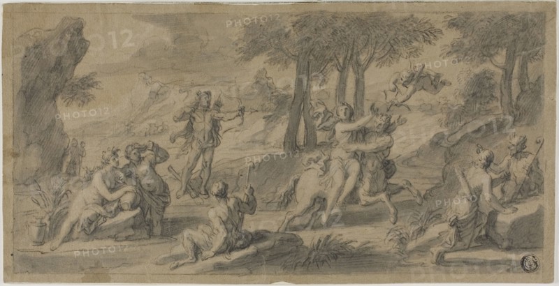 The Flight of the Centaur Nessus with Dejanina, n.d. Creator: Francois Verdier.
