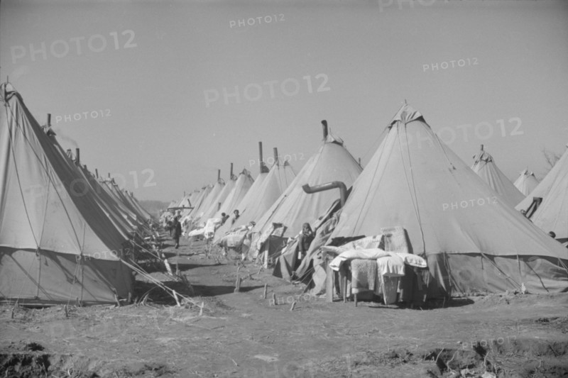 Flood refugee encampment at Forrest City, Arkansas].