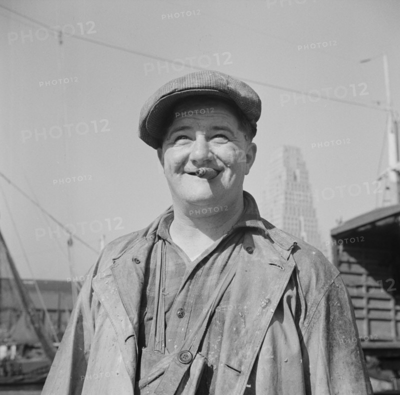 New York, New York. A Fulton fish market stevedore.