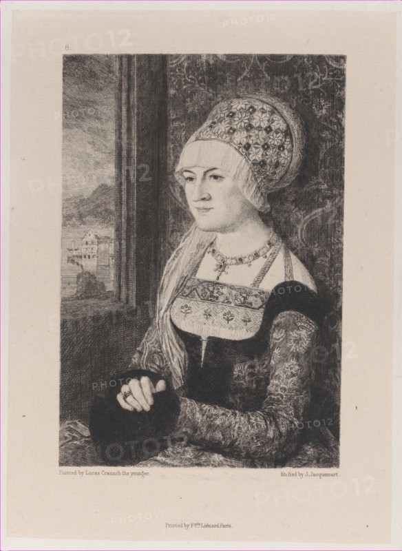 Portrait of a Woman, after Bernhard Strigel, 1871.