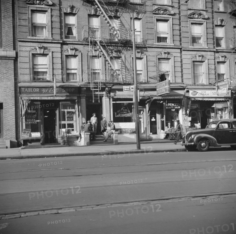 New York, New York. A tenament house in Harlem.