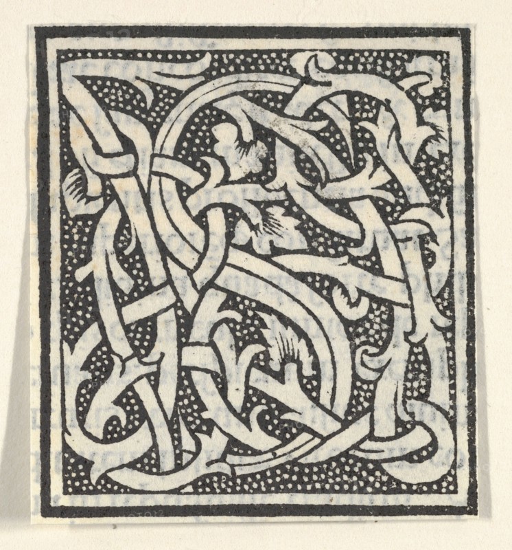 Initial letter S on patterned background, 1520.