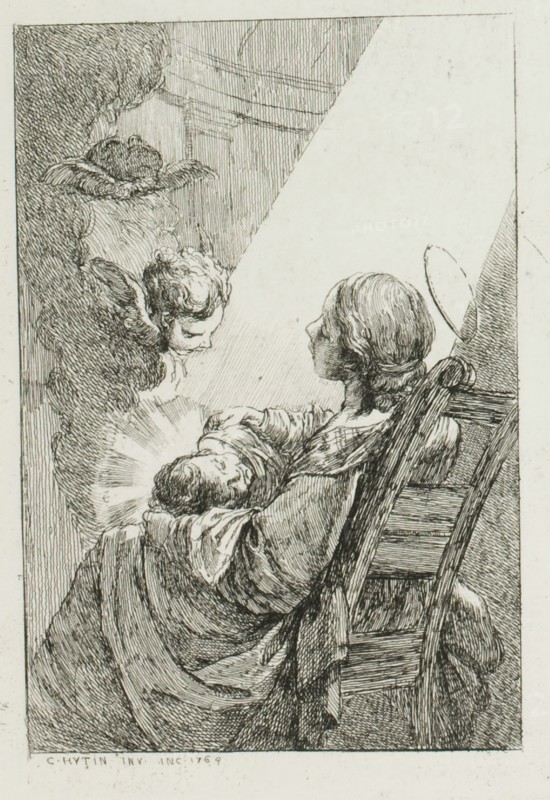 The Virgin Mary Cradling the Baby Jesus, 1764.