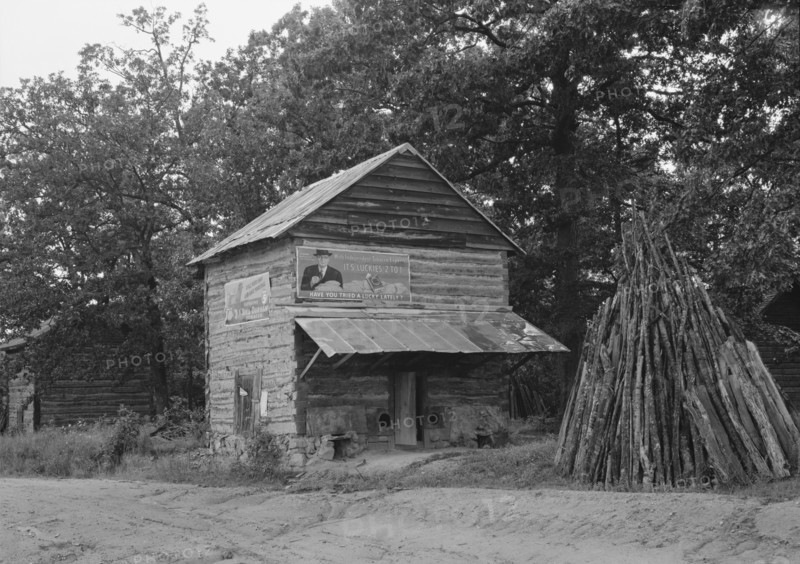 Tobacco barn near Gordonton, North Carolina.