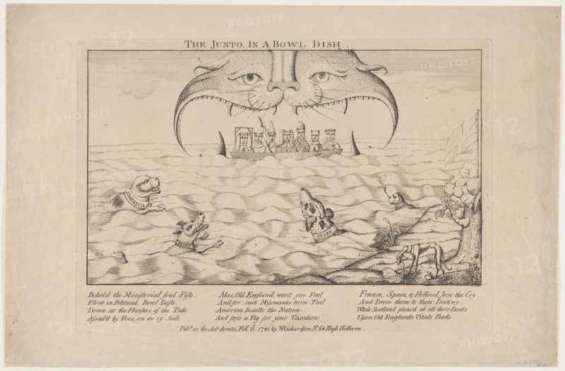 The Junto in a Bowl Dish, February 11, 1781.