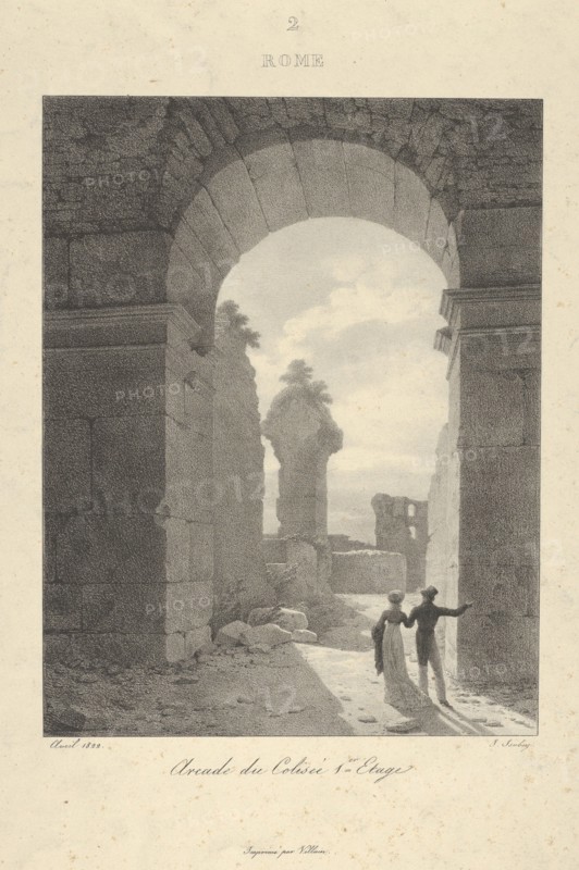 Archway of The Colosseum, First Level, 1822.