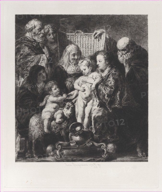 The Holy Family, after Jacob Jordaens, 1871.