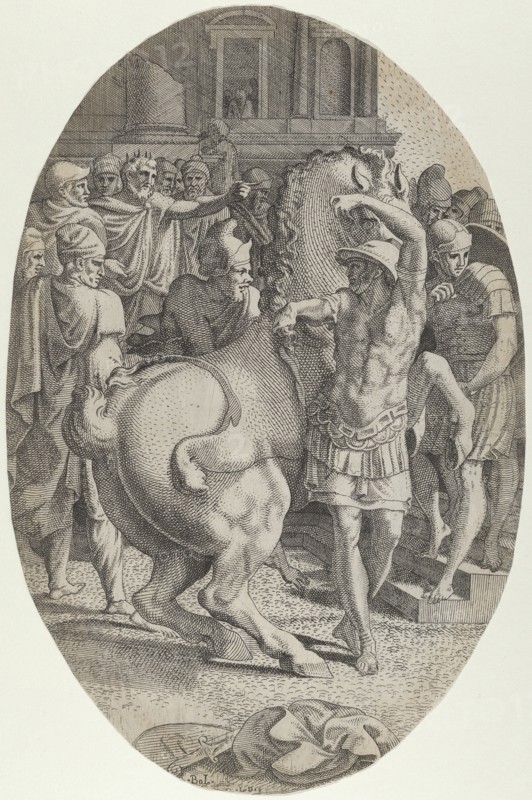 Alexander Mastering Bucephalus, ca. 1540-45.